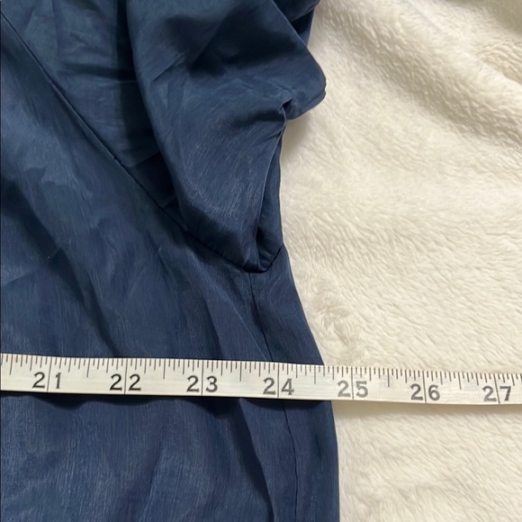 Mersea Blue  Pleated Puff Sleeve Mini Sundress - Picture 13 of 13